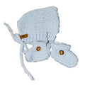 Acrylic Knit Baby Bonnet & Bootie Set
