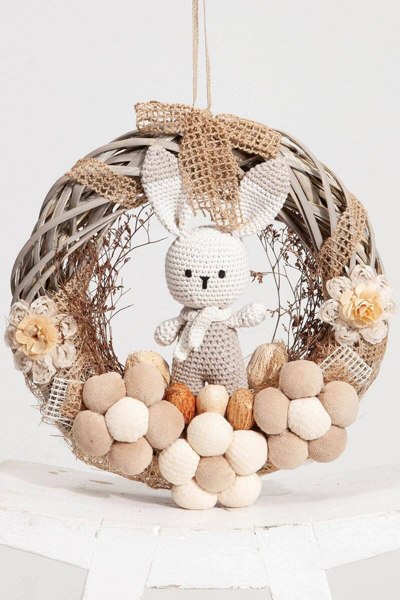 Handmade Baby Room Accessory with Natural Materials, Wreath