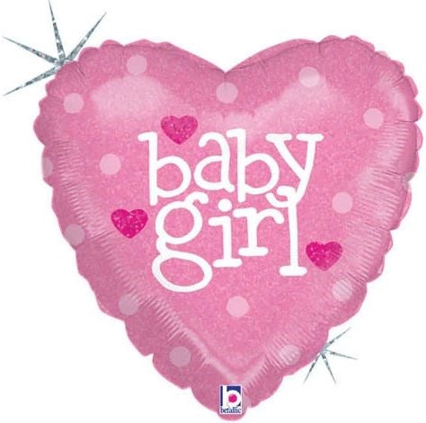 Balloon Baby Girl Heart