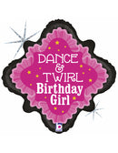 Dance & Twirl Birthday Girl Balloon
