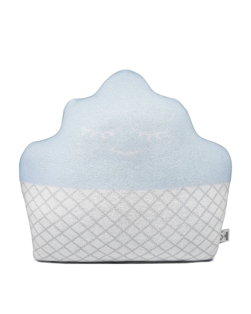 Light Blue Cupcake Pillow