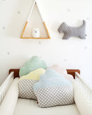 Light Blue Cupcake Pillow