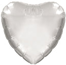 18" Silver Heart Balloon