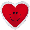 Red Smiley Heart Balloon