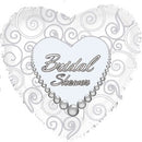 17" Bridal Shower Pearls Wishes Balloon