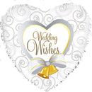 18" Wedding Wishes Pearls Balloon