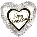 Anniversary Silver Swirls