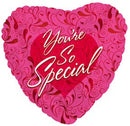 18" Pink You're So Special Heart Balloon
