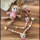 Organic Crotchet Teddy Bear Gift Set, naturally designed