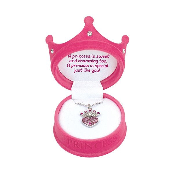Princess Sparkling Crown Necklace