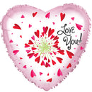 Love You! Flower Hearts Balloon