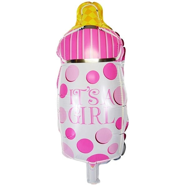 11" Mini Air Fill It's a Girl Bottle Balloon