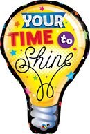 You're Time to Shine Lightbulb Balloon