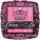 Crowned Bride to Be Mylar Balloon