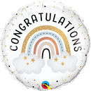 Congratulations Boho Rainbow Foil