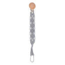 Gray Woven Paci Clip