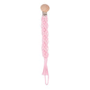 Pink Woven Paci Clip