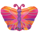 Junior Shape Hot Pink Butterfly Balloon