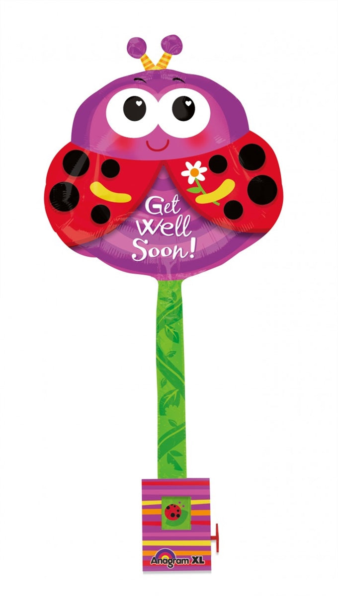 Get Well Soon! Ladybug Uplifter Balloon