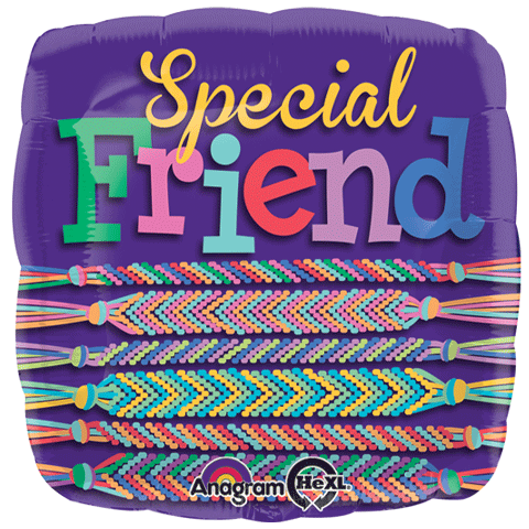 18" Special Friend Bracelet Square Balloon