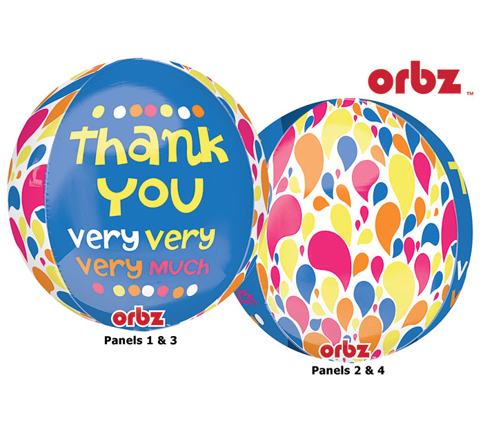 16" Thank You Very Very Very Much Orbz Balloon
