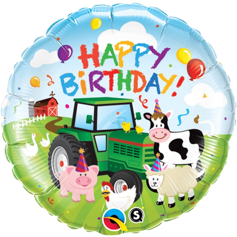 Birthday Barnyard Packaged Mylar Balloon