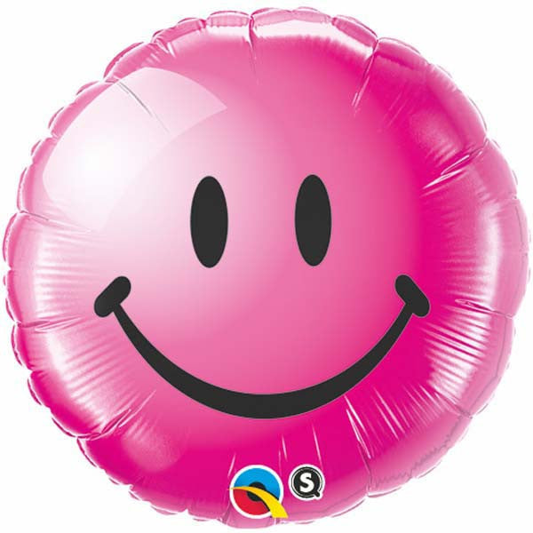 18" Wild Berry Smiley Face Balloon