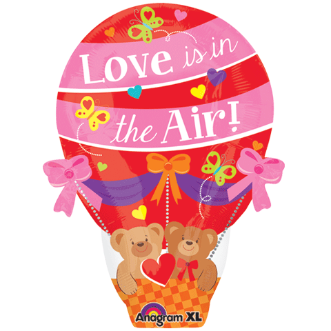 22" Junior Shape Love is in the Air Balloon Balloon