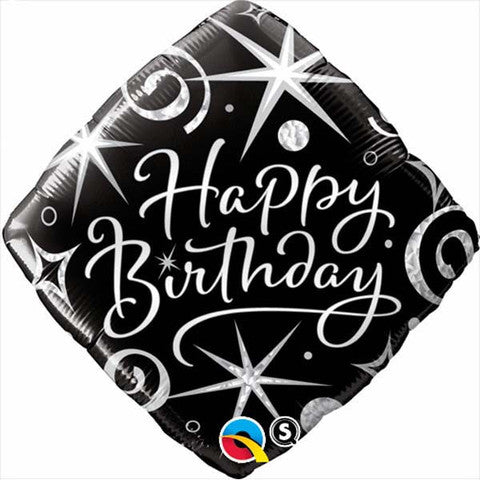 Happy Birthday Sparkles & Swirls Balloon