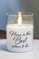 LED Candle Home Is The Best Place 4in
