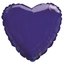 18" Transparent Royal Blue Heart Balloon