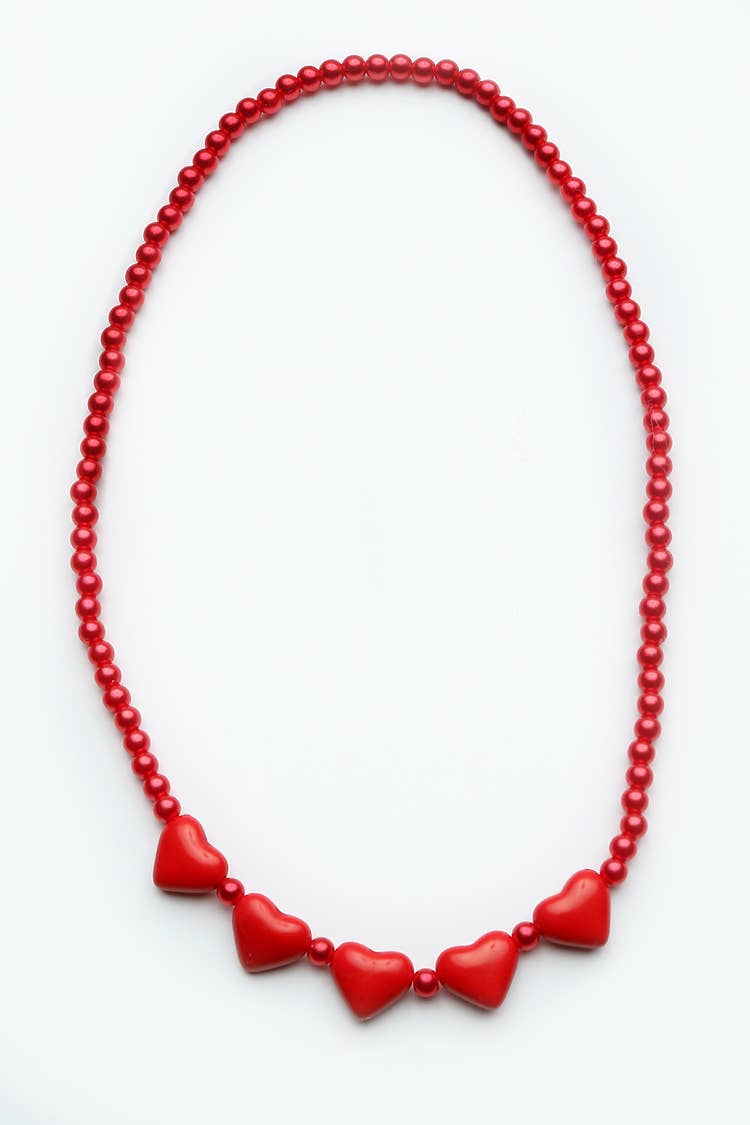 Heart Necklace- Red