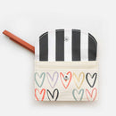 Multi Outline Hearts Cardholder Coin Purse