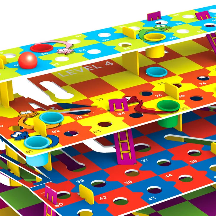 Multi-Level Snakes & Ladders - 3D Classic Game With A Twist