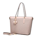 Ivory Sacred Love Crystal Handmade Fashion Tote Bag