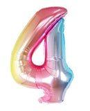 30"  Number 4 Gradient Balloon