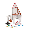 Magnetivity Magnetic Building Play Set - Draw & Build Castle