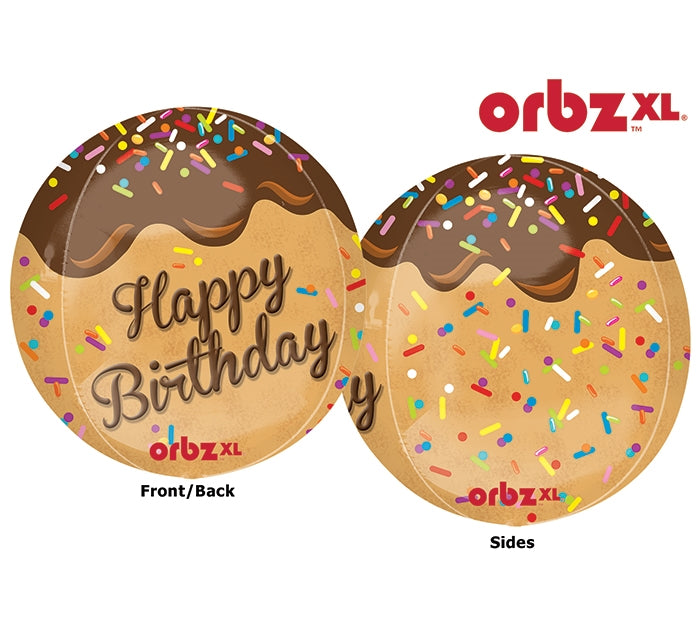 16" Happy Birthday Cake Pop Orbz Balloon