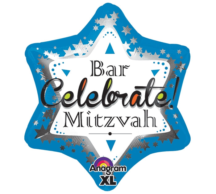 21" Bar Mitzvah Celebrate! Star Balloon