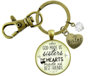 Sisters Keychain God Made Us Sisters Best Friends Faith…