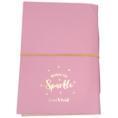 Dream Big Pink Leather Journal