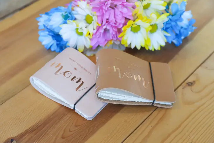 "What I Love About Mom" Leather Journal