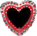 28" Jumbo Heart Blackboard Balloon