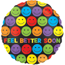 18" Feel Better Soon Bright Smiles Balloon