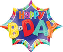 Burst Happy Birthday Deluxe Shape