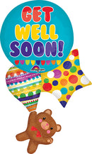 24" Jumbo Get Well Bear and Balloons Balloon