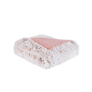 Shaggy Faux Fur Throw, Pink 50x60