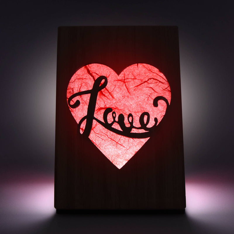 Heart Love Light Up Card