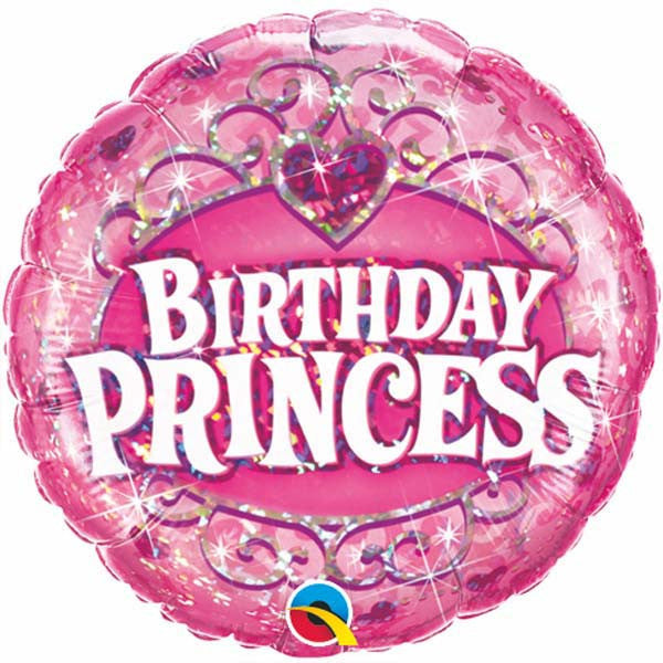 18" Birthday Princess Tiara Balloon