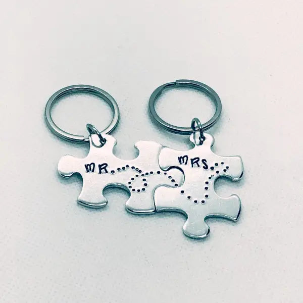 Gifts for couples, Mr. and Mrs. matching keychains
